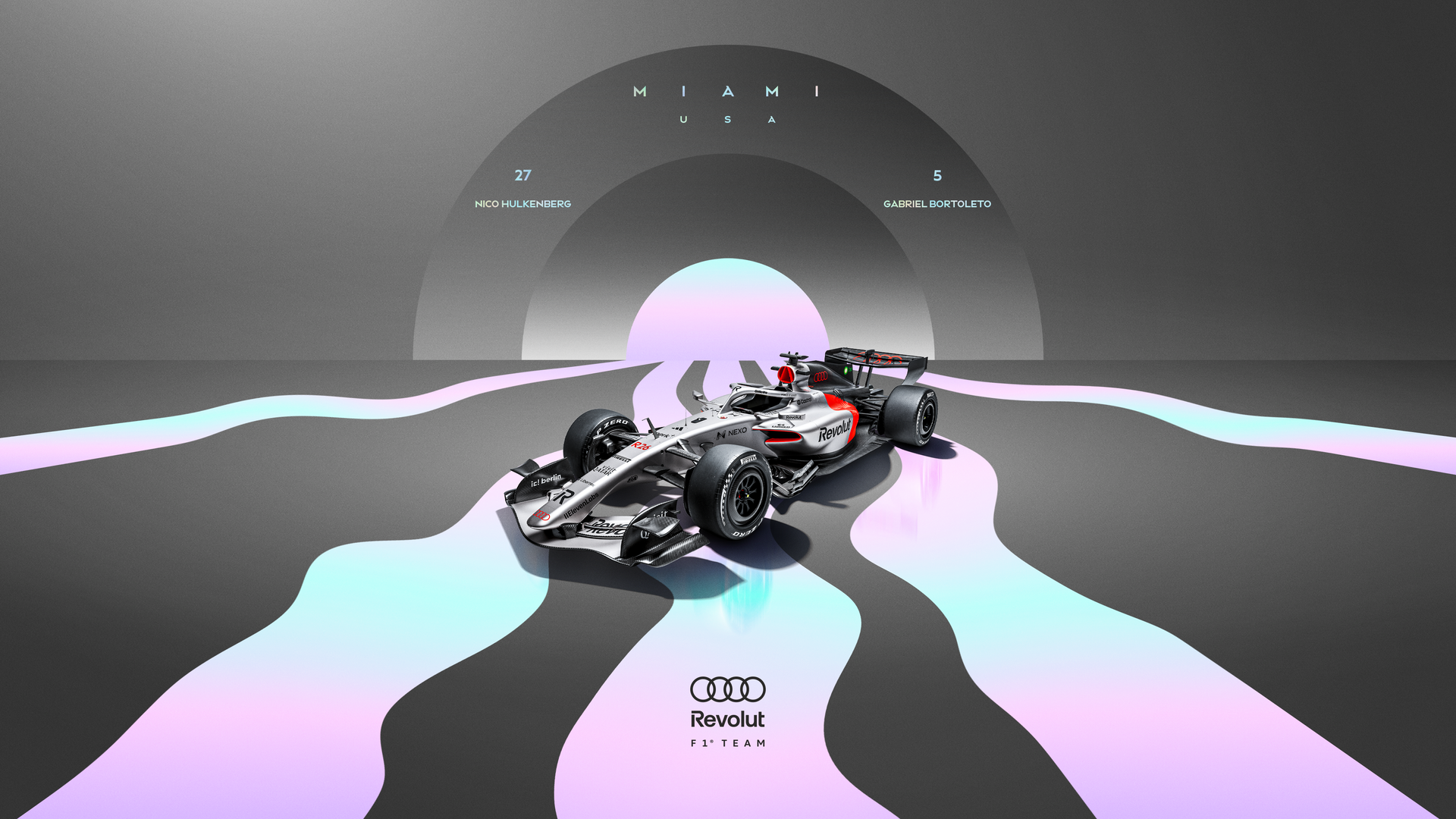 Limited edition Audi Revolut F1® Team Miami Wallpaper for desktop