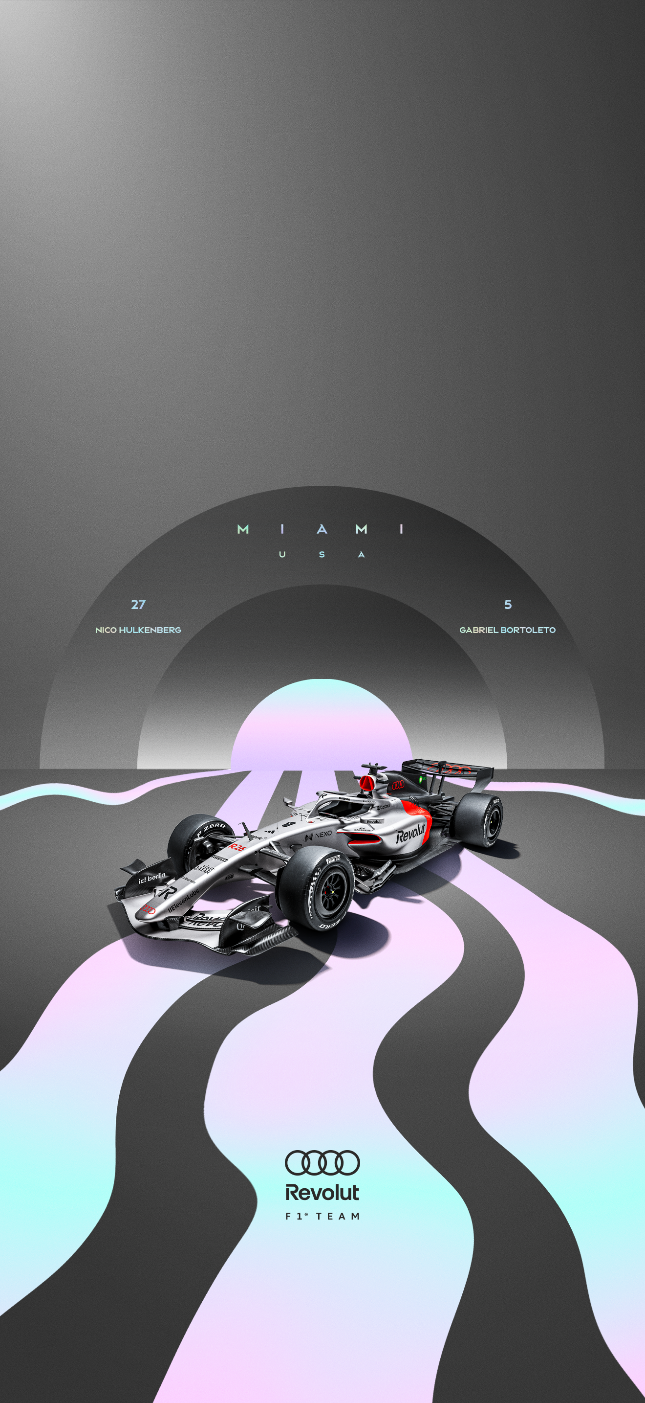 Limited edition Audi Revolut F1® Team Miami Wallpaper for mobile