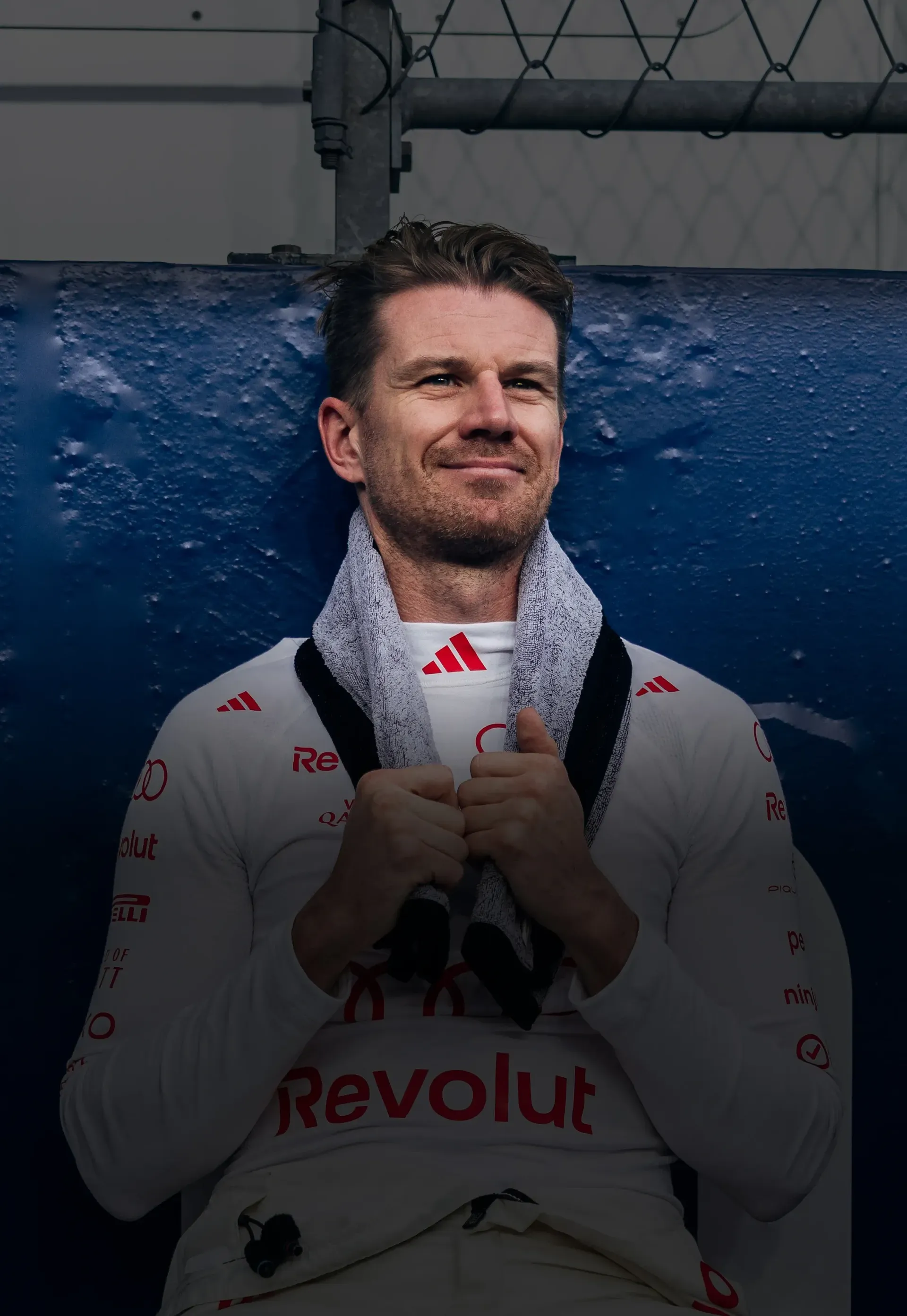 Audi Revolut F1® Team driver Nico Hulkenberg at the race track