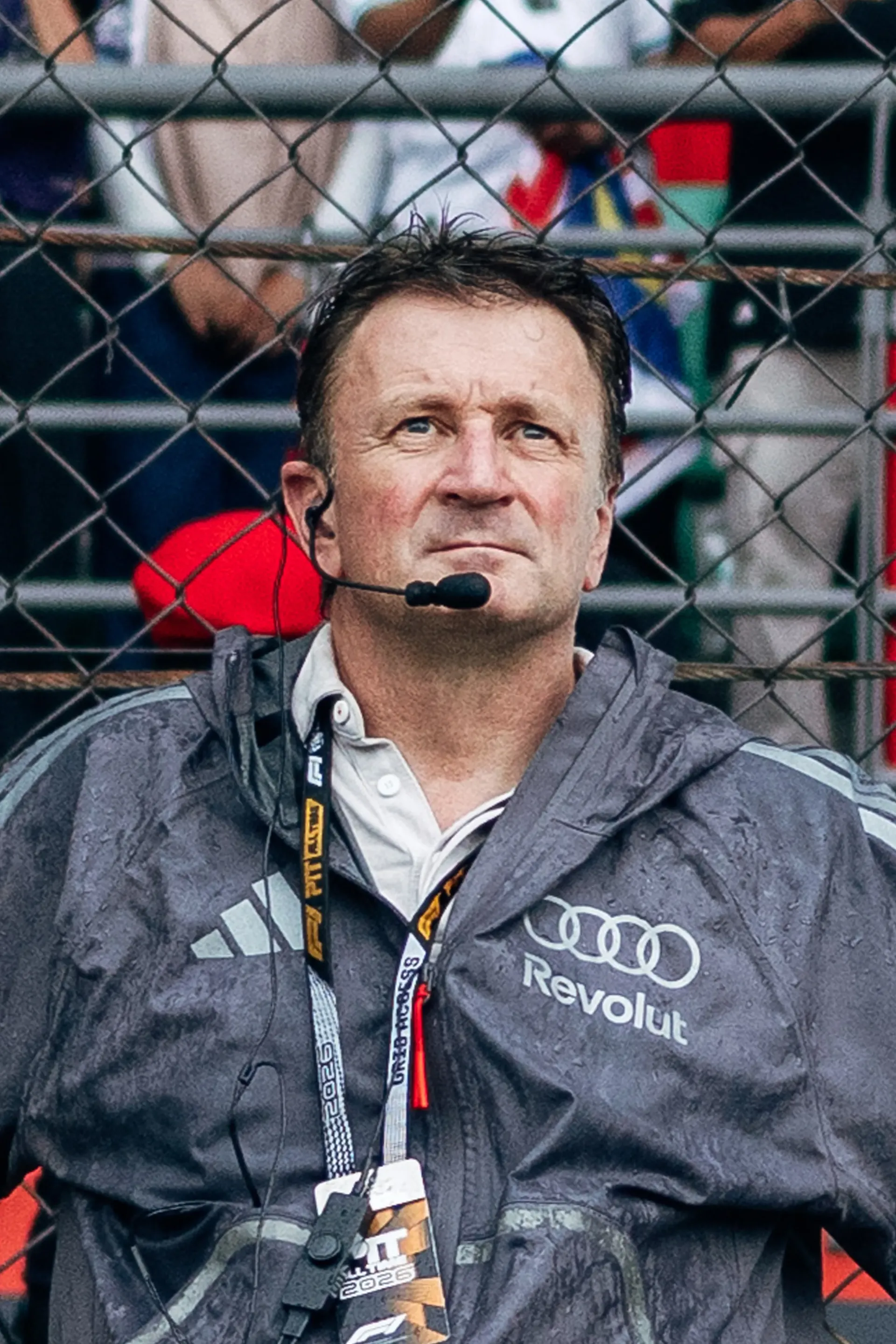 Audi Revolut F1® Team racing director Allan McNish on the racetrack