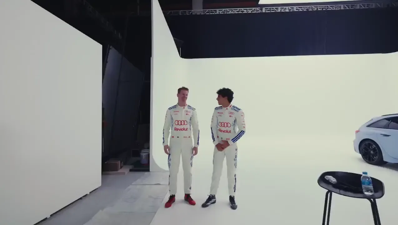 Audi Revolut F1® Team 2026 inside the garage at the Singapore GP