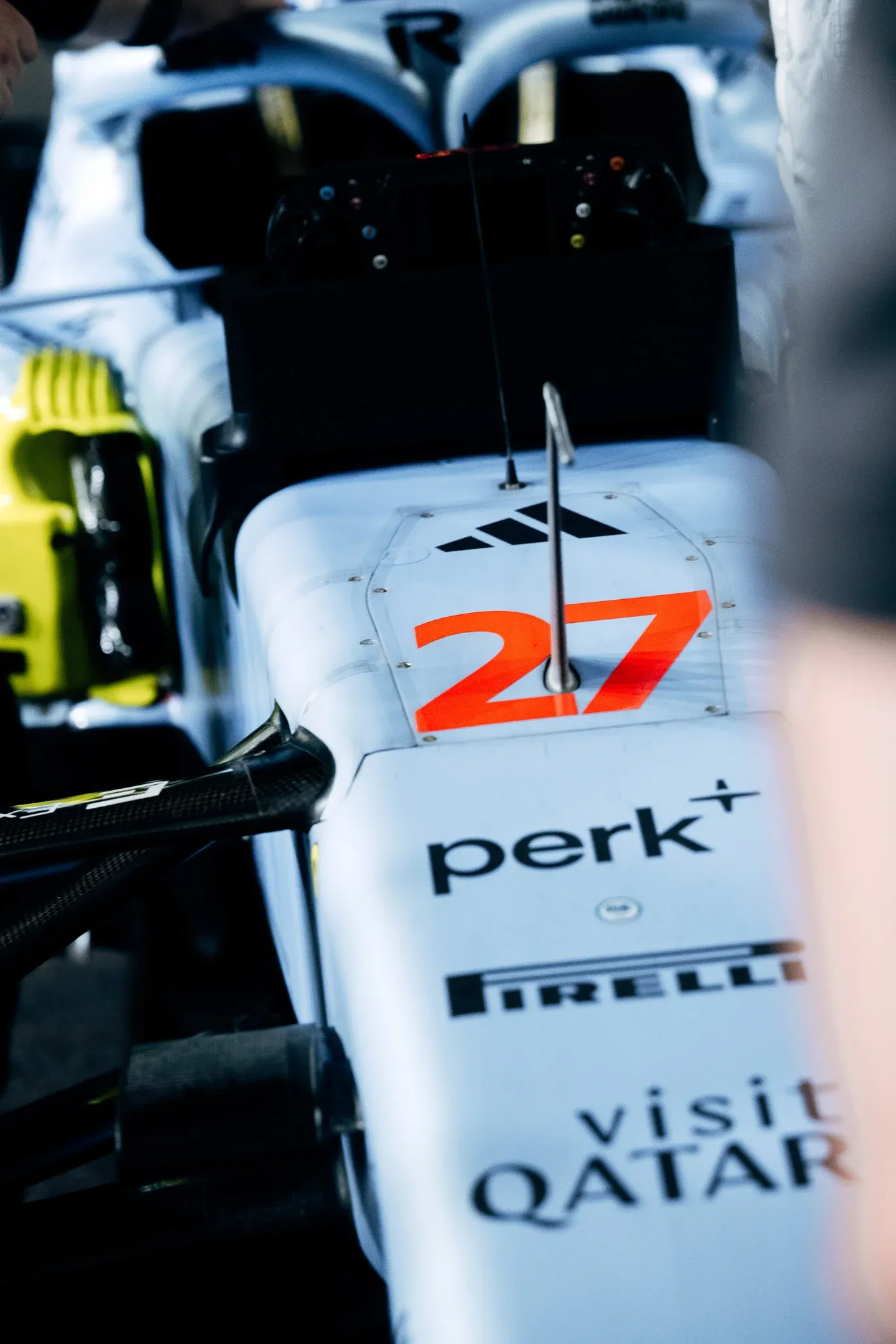 Close up of the Audi Revolut F1® Team car R26 front nose