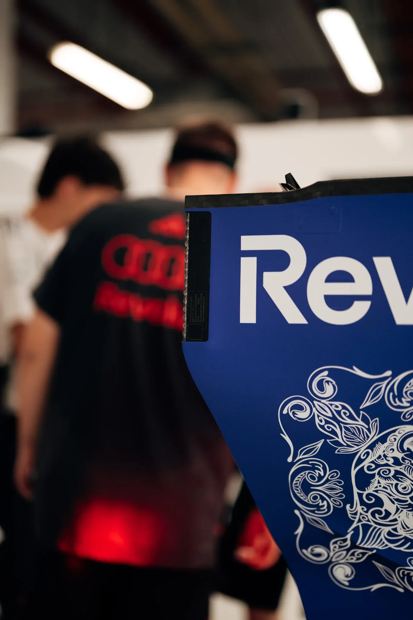 Audi Revolut F1® Team branding displayed in the Singapore paddock.