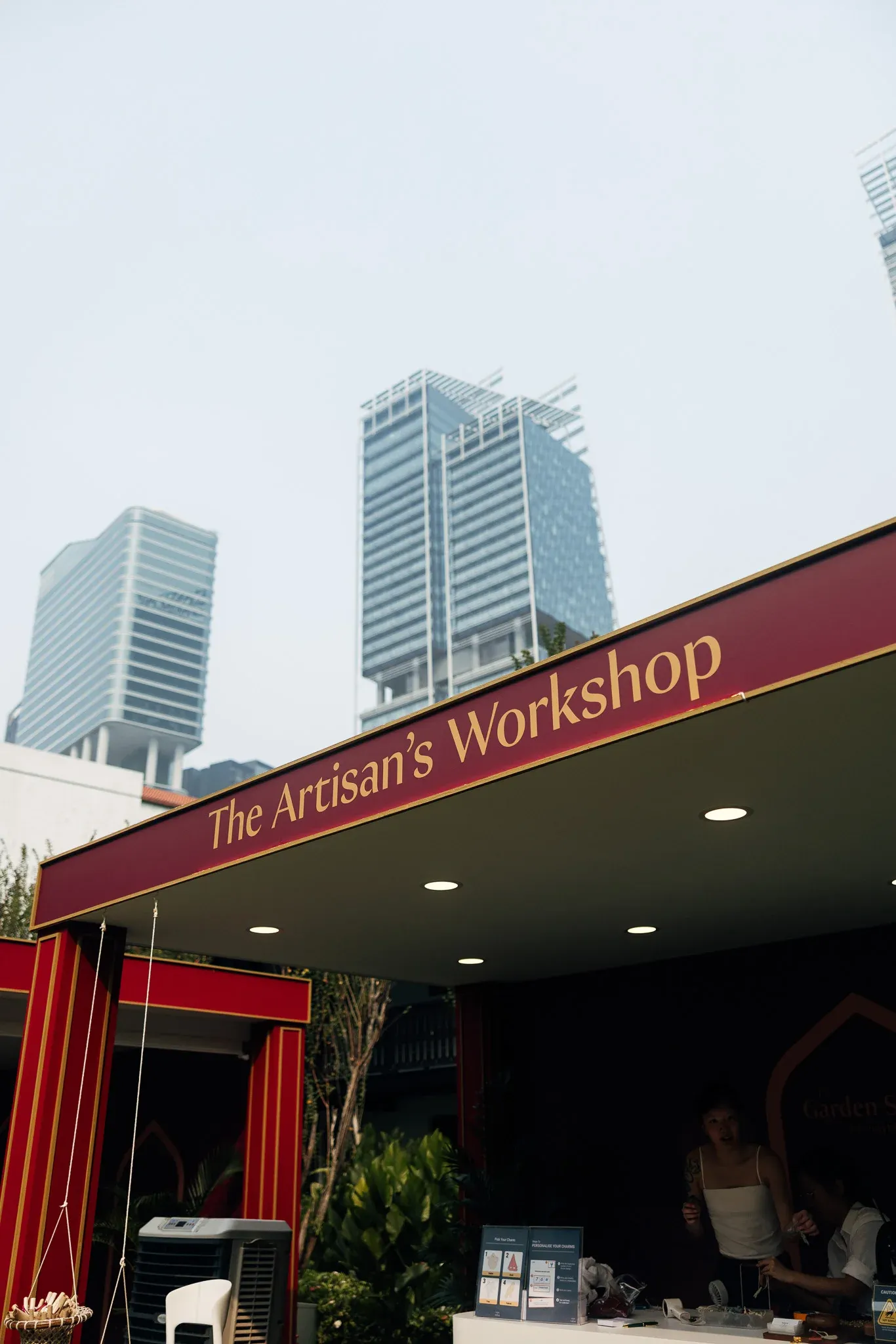 Entrance to The Artisan’s Workshop event space in Singapore.