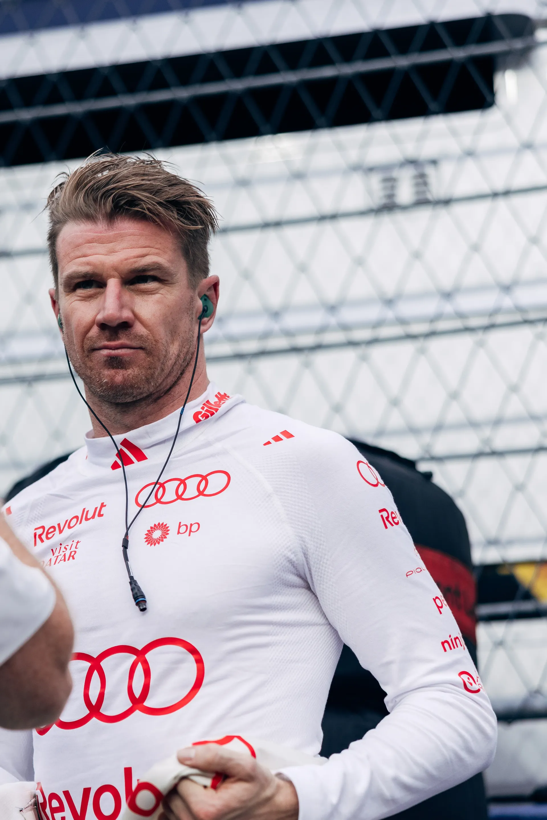 Close-up of Audi Revolut F1® Team driver Nico Hulkenberg