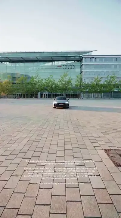 Video of the new Audi RS5 Avant Sedan transforming animation