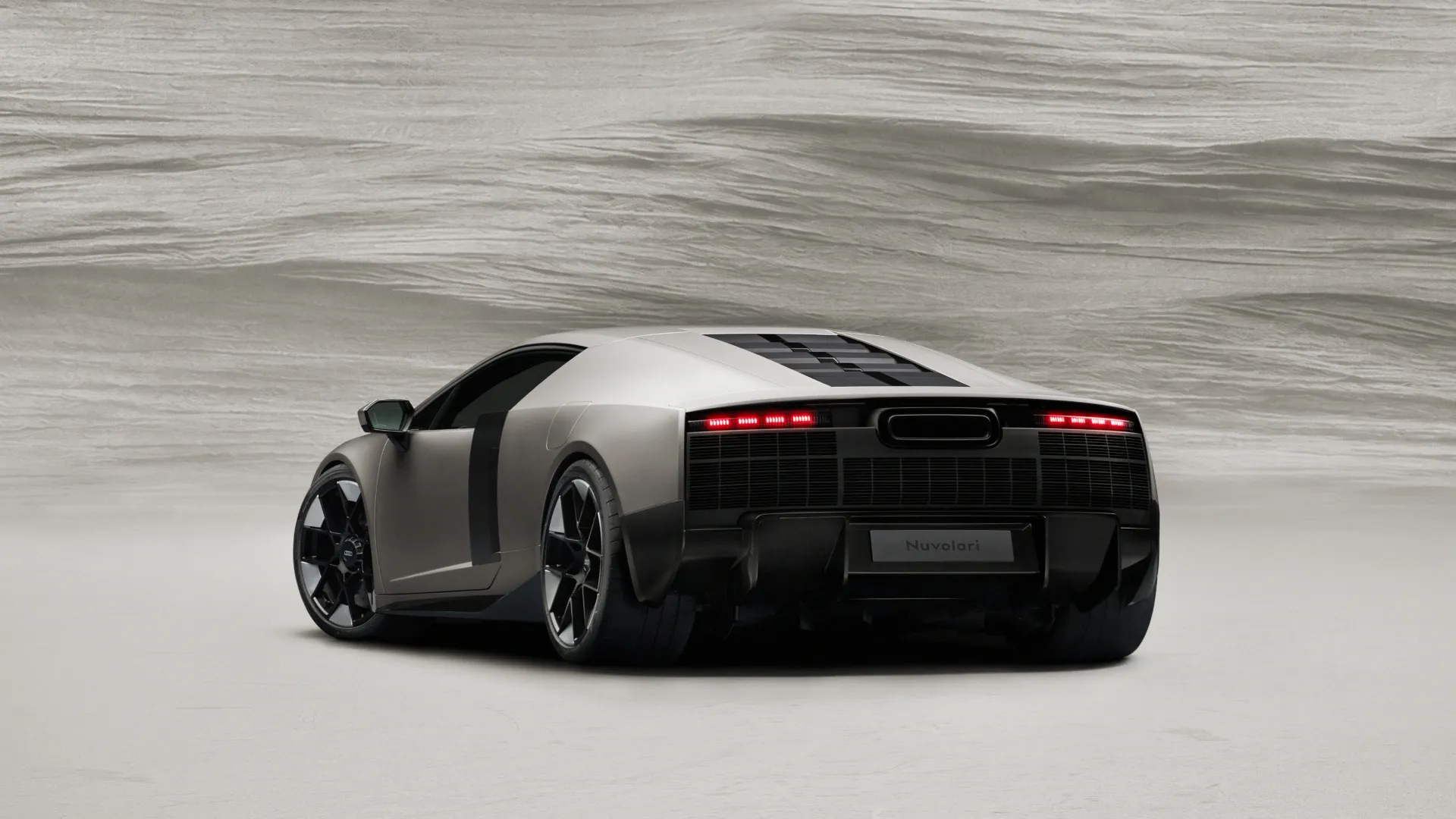 Shots of the new Audi Nuvolari in the studio in dramatic dark light