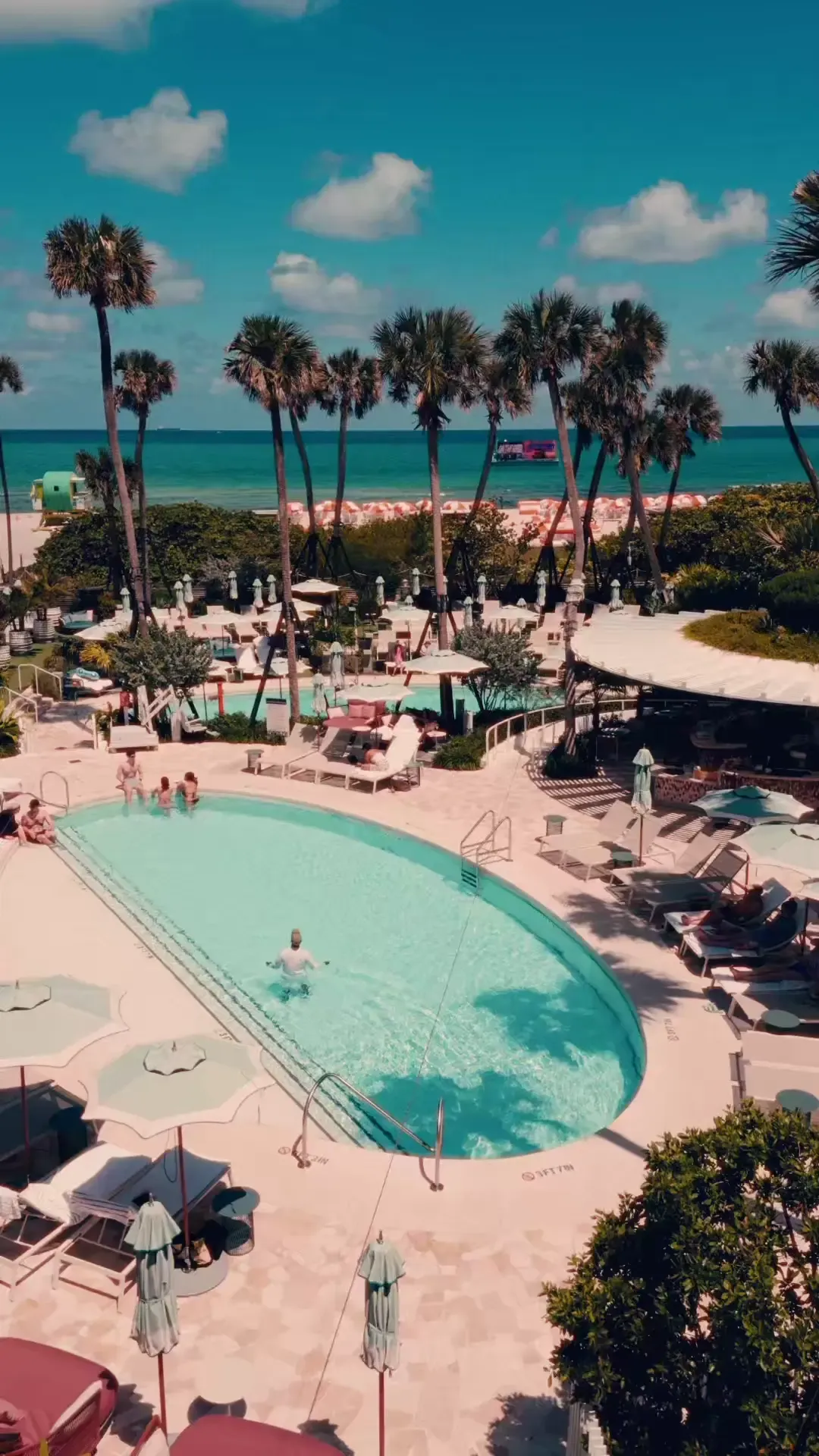 Audi Revolut F1® Team Miami off-track Postcard at poolside