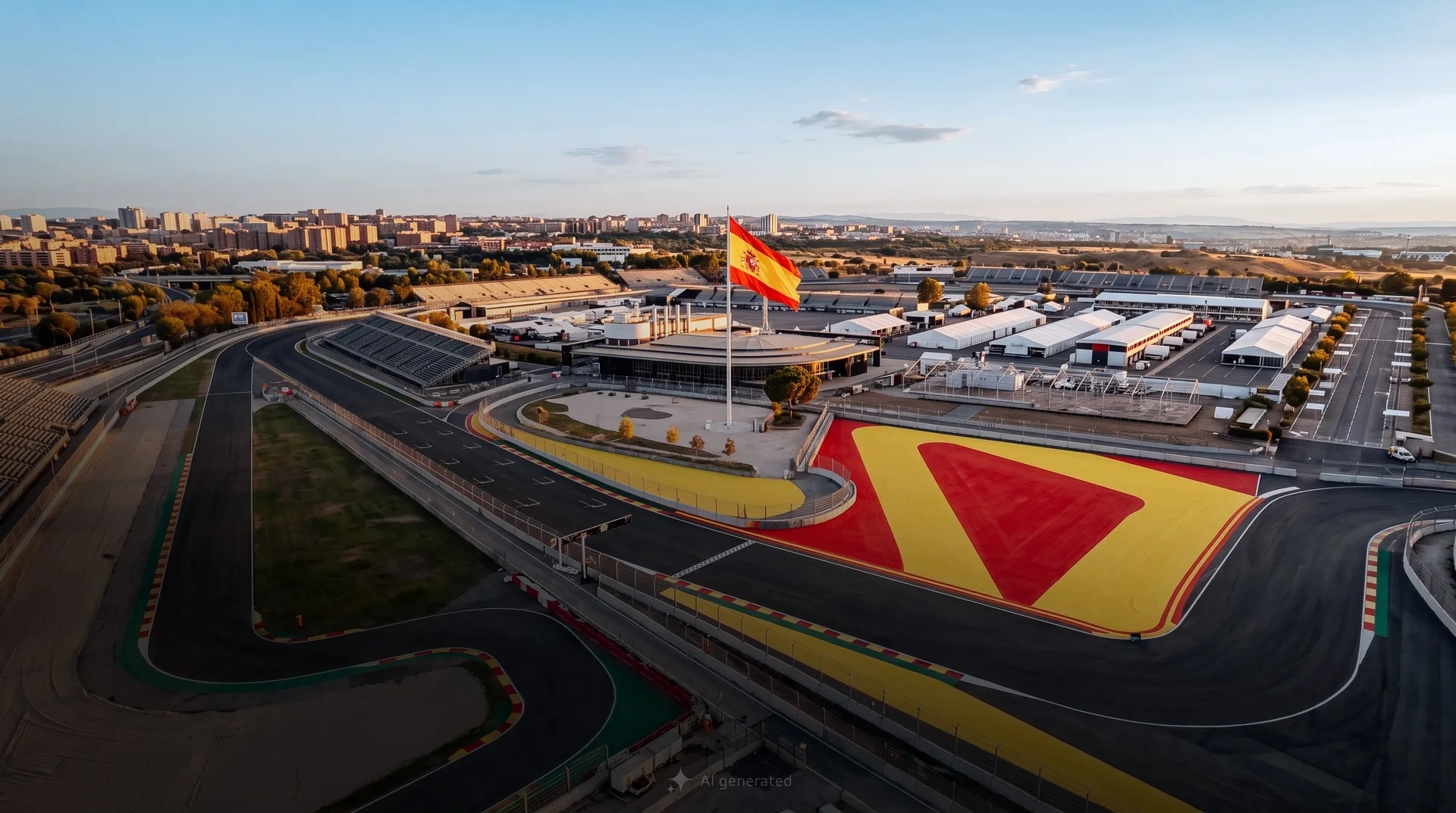 Aerial view of the Madring circuit and surrounding area in Madrid