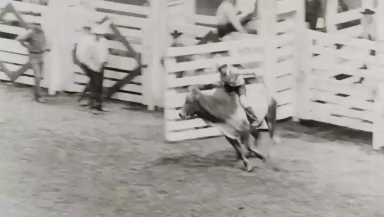 Black and white shots of a rodeo show in Austin Texas
