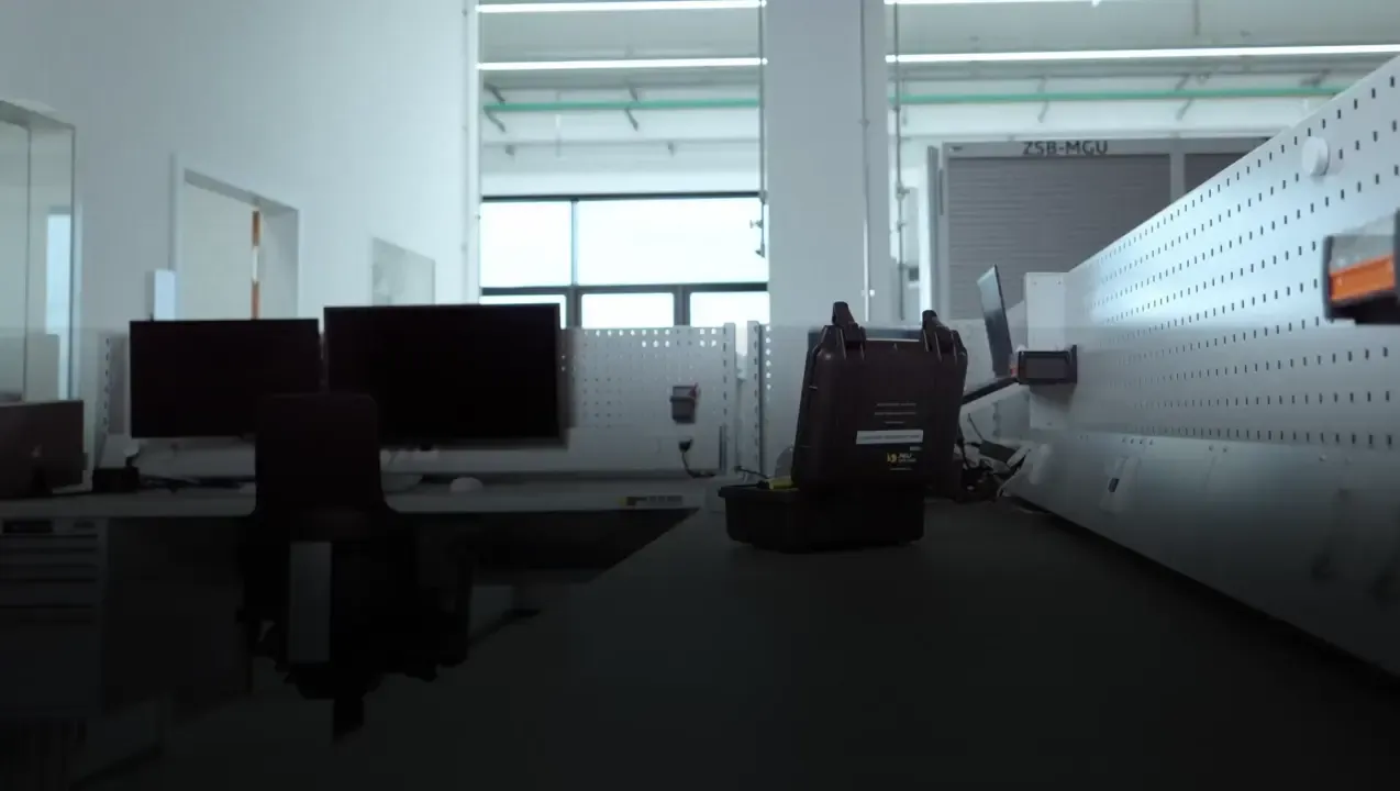 Audi Revolut F1® Team All for One Series showing Stefan inside his testing laboratory