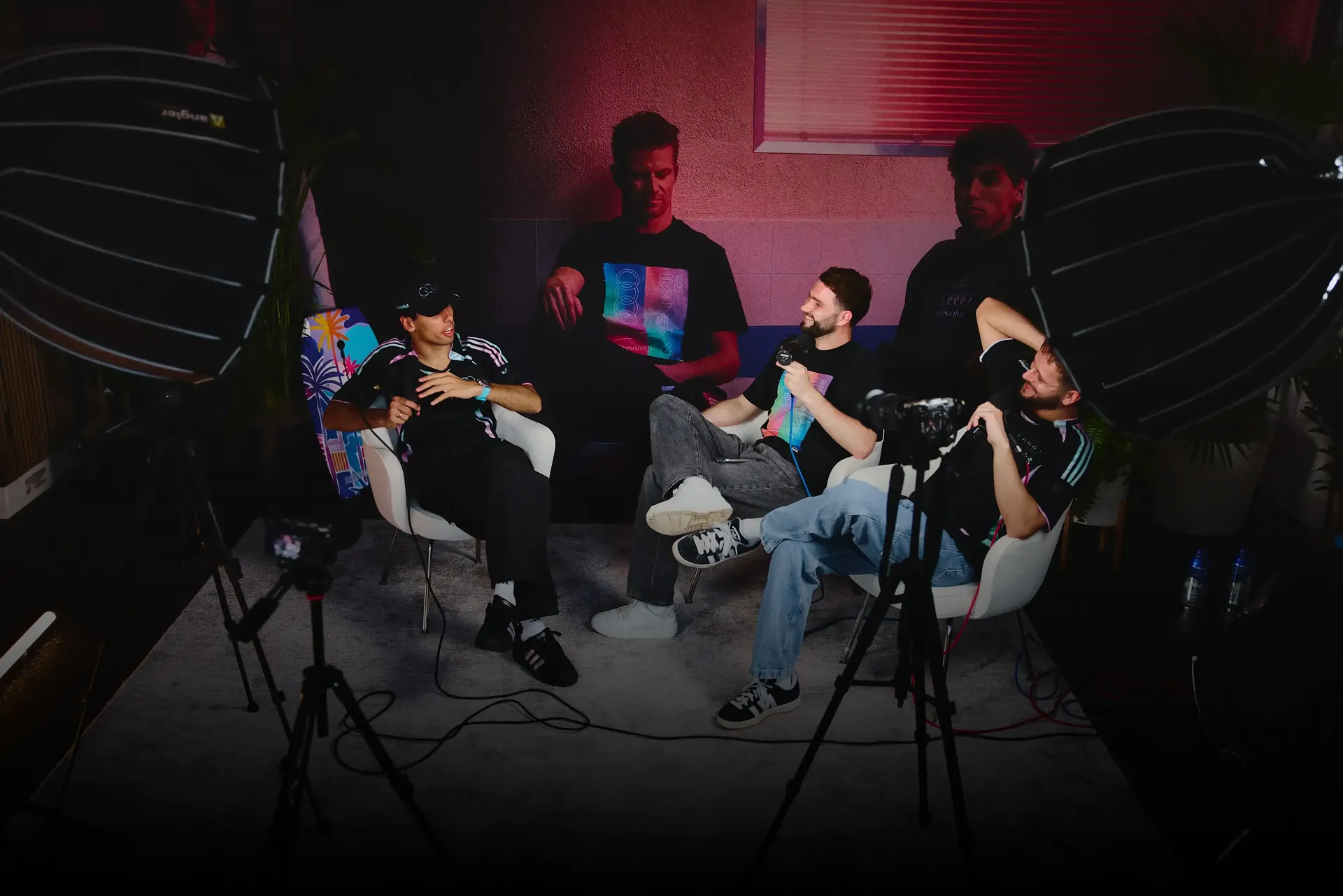 Gabriel Bortoleto inside the Pitstop Podcast Studio behind the scenes scenario