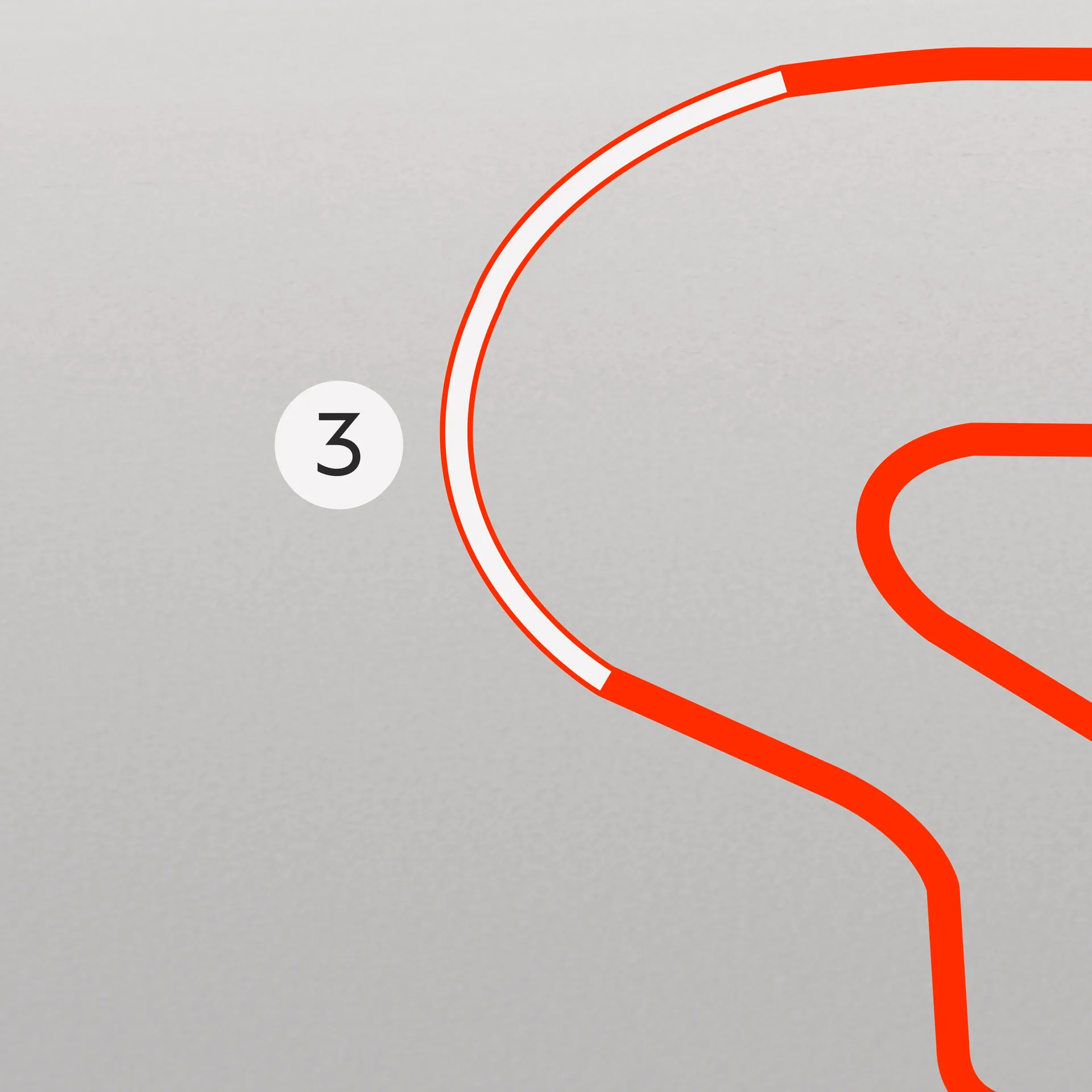 Detail shot of the Barcelona track at corner 03