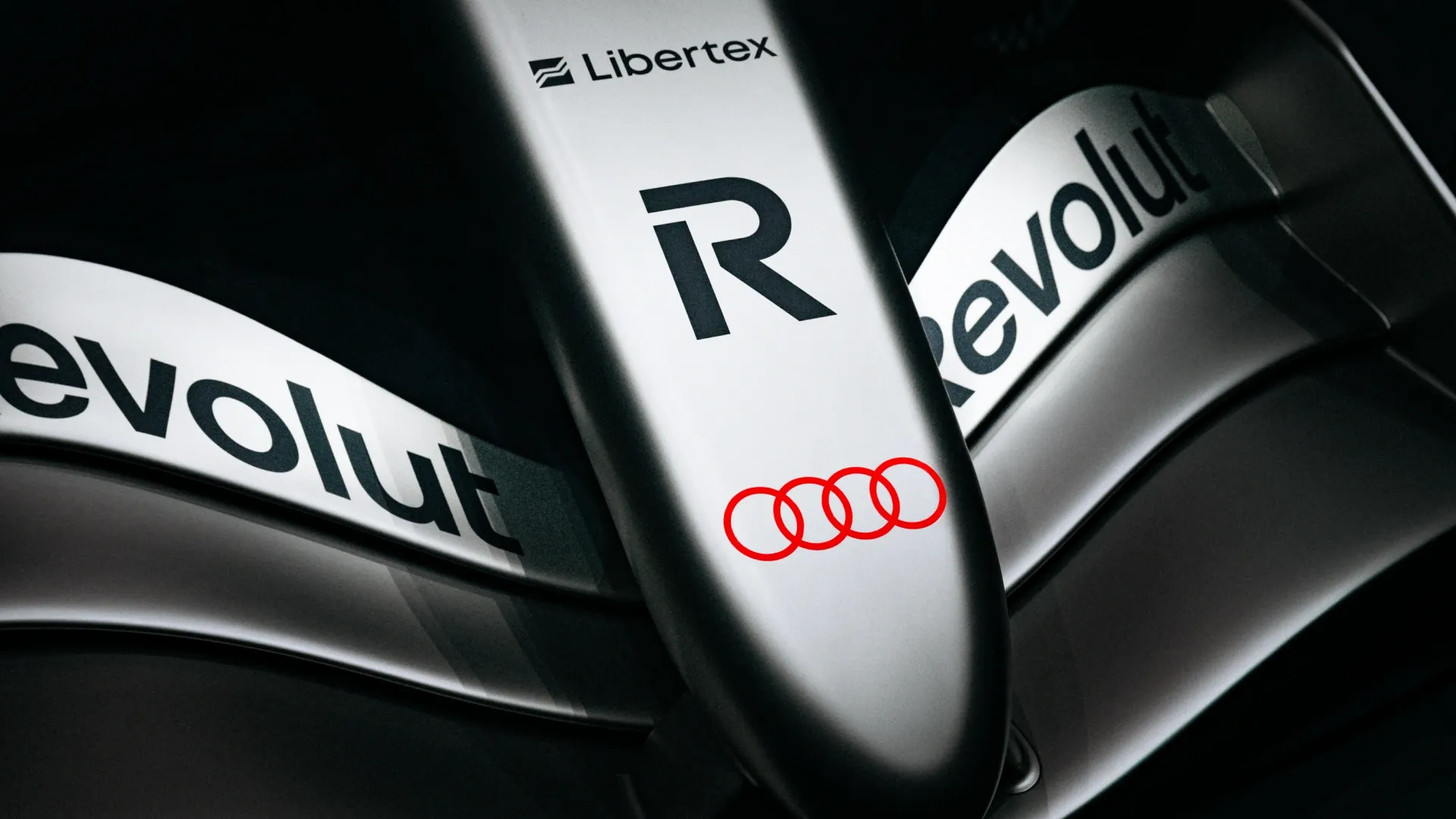 Front wing close up of the Audi Revolut F1® Team car Audi R26