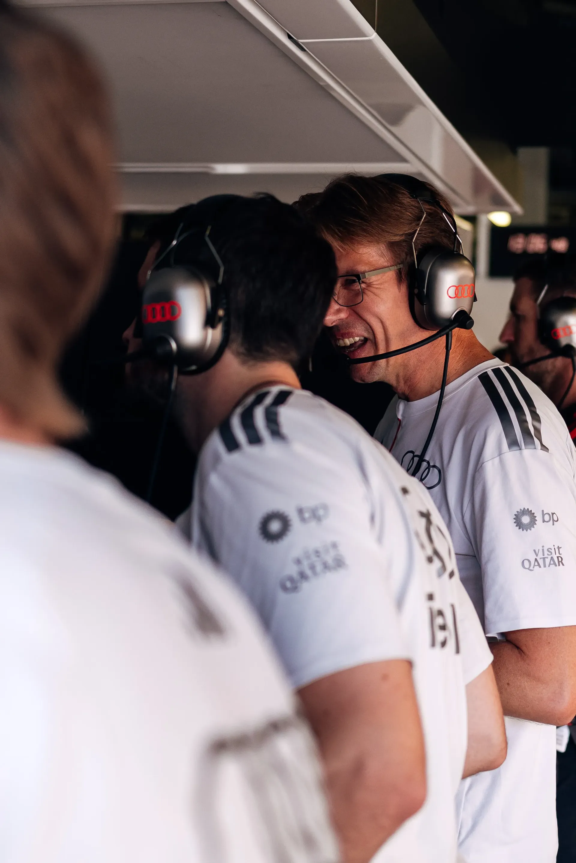 Audi Revolut F1® Team engineers monitoring the session during Free Practice 1