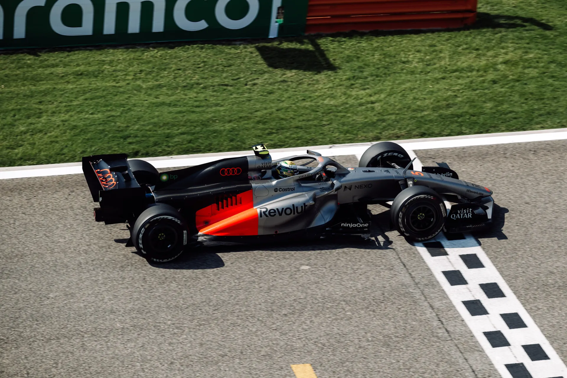 Audi Revolut F1® Team car on the race track at the starting line
