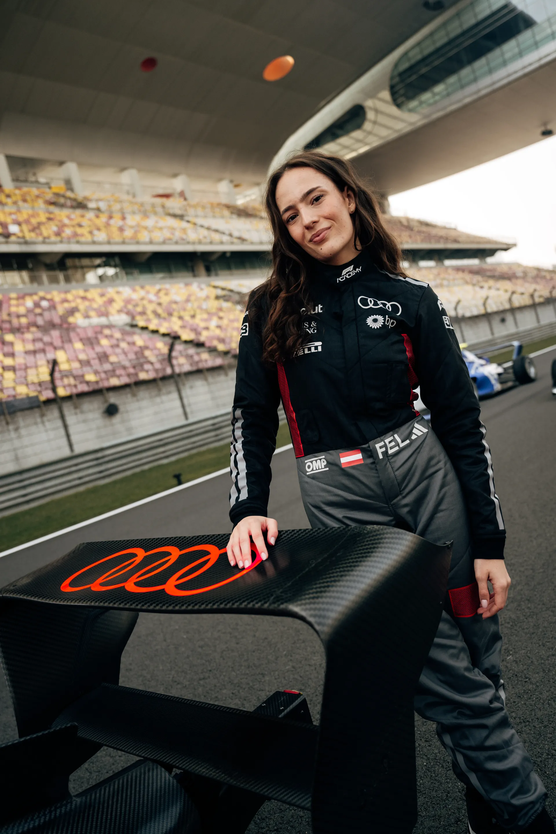 Emma Felbermayr representing the Audi Revolut F1® Team in F1 Academy