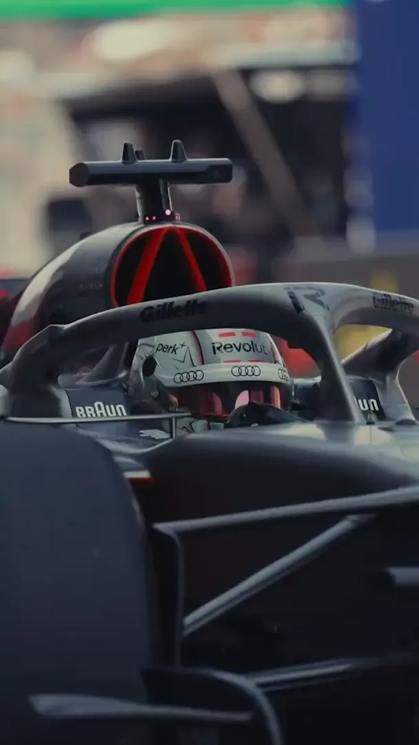 Nico Hulkenberg drives the R26 from Audi Revolut F1® Team out of the garage getting ready for the race in Japan
