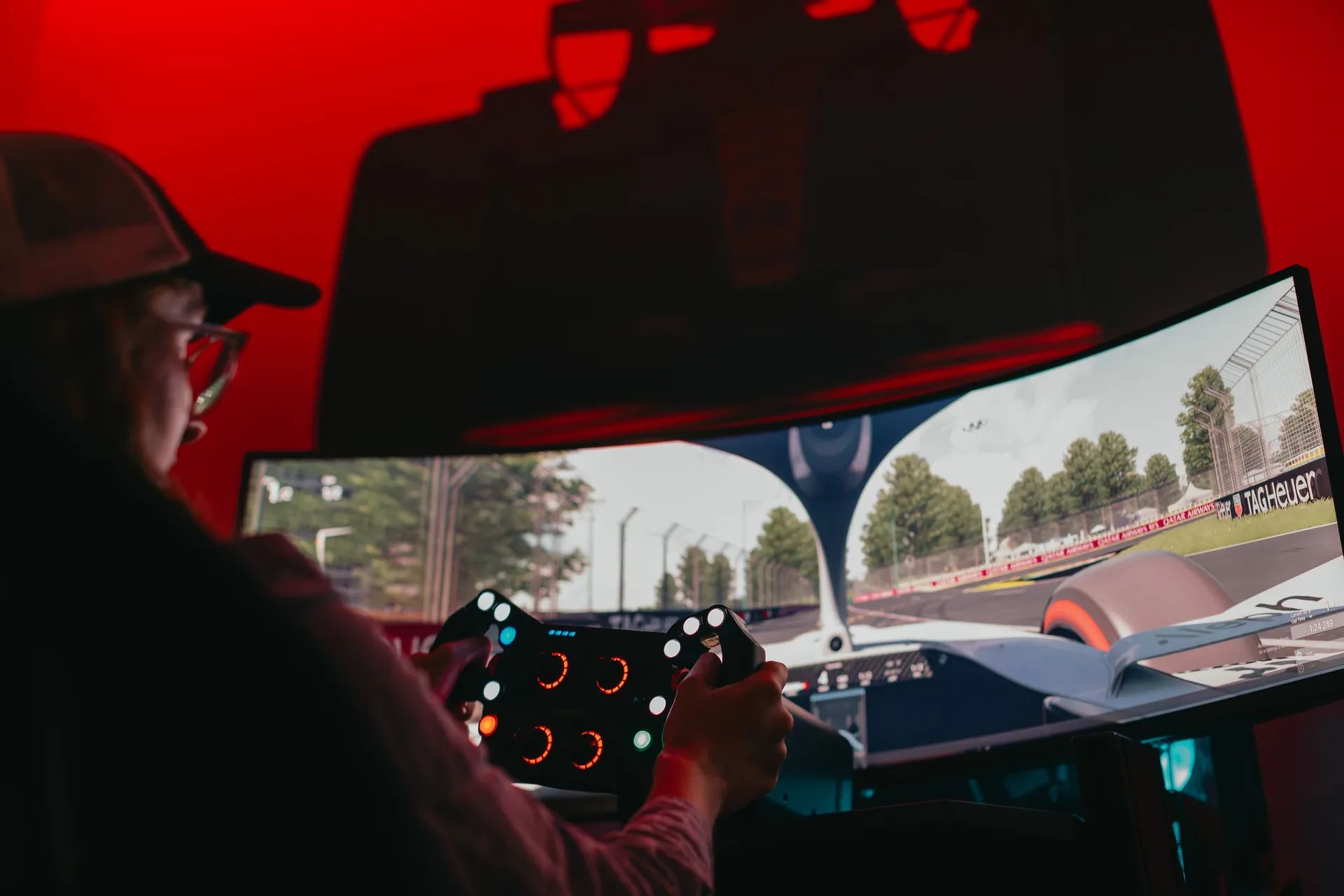 Audi Revolut F1® Team Off-Track-Activation Melbourne racing simulator