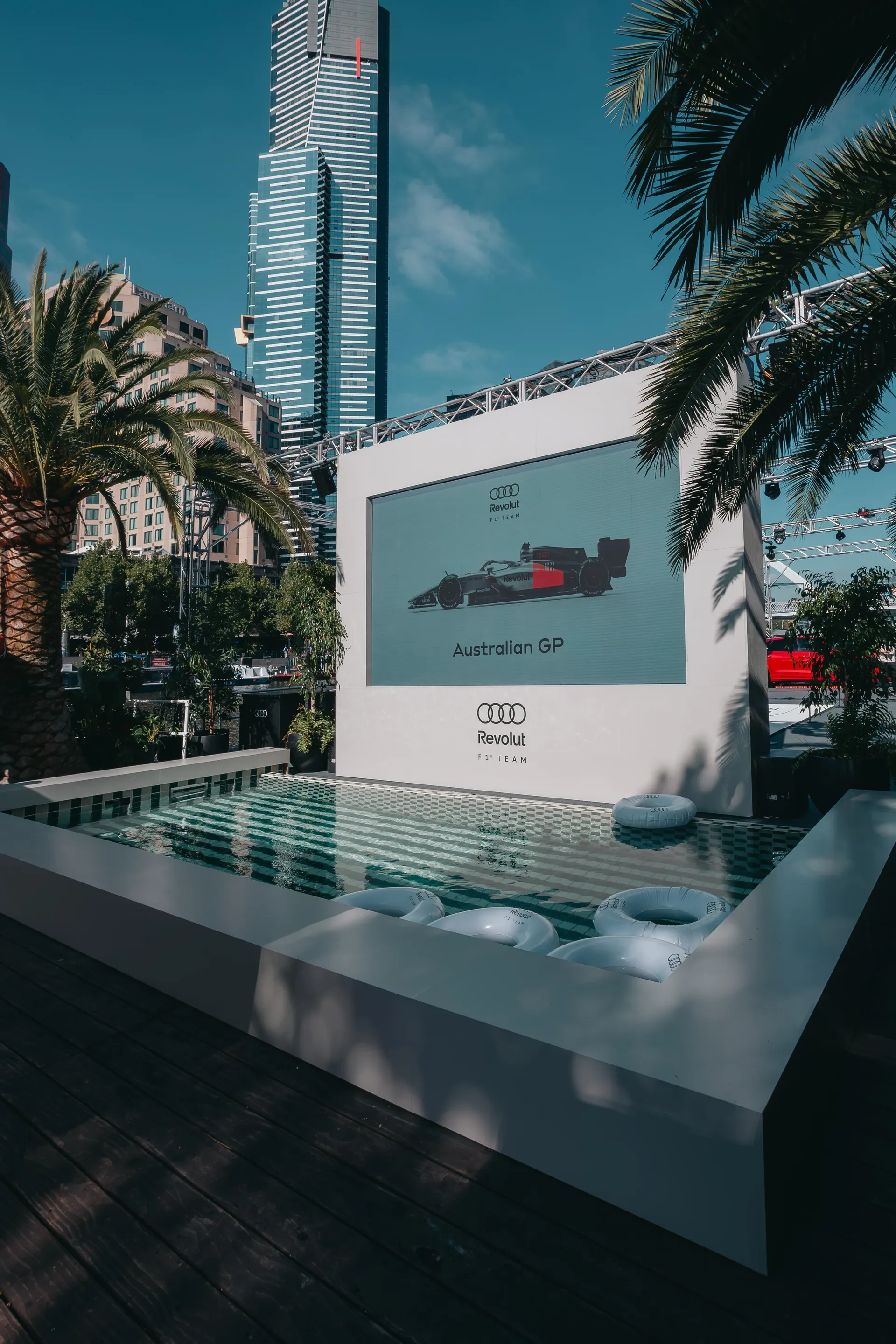 Audi Revolut F1® Team Off-Track-Activation Melbourne AFLOAT