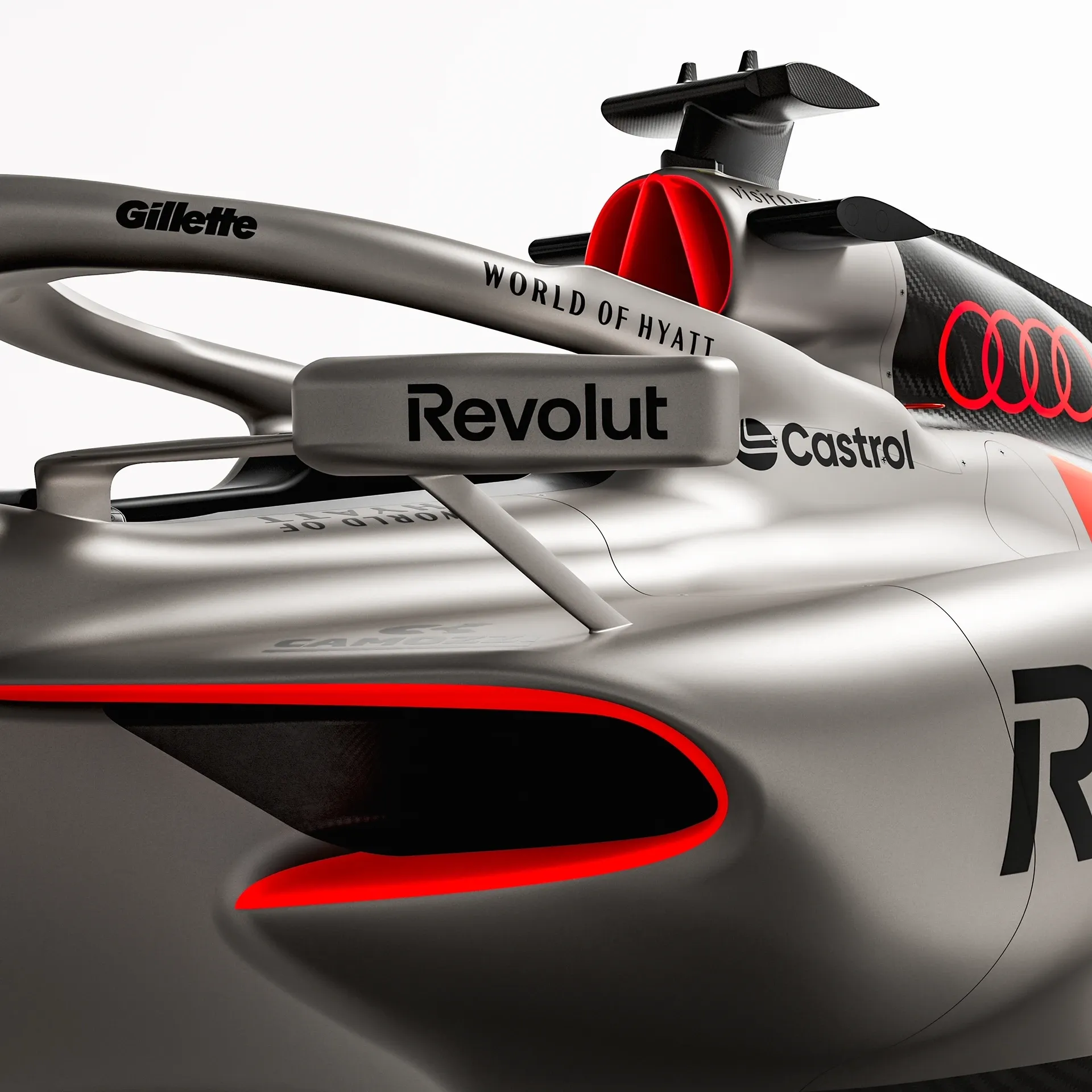 Audi R26 Gabriel Bortoleto Front Detail