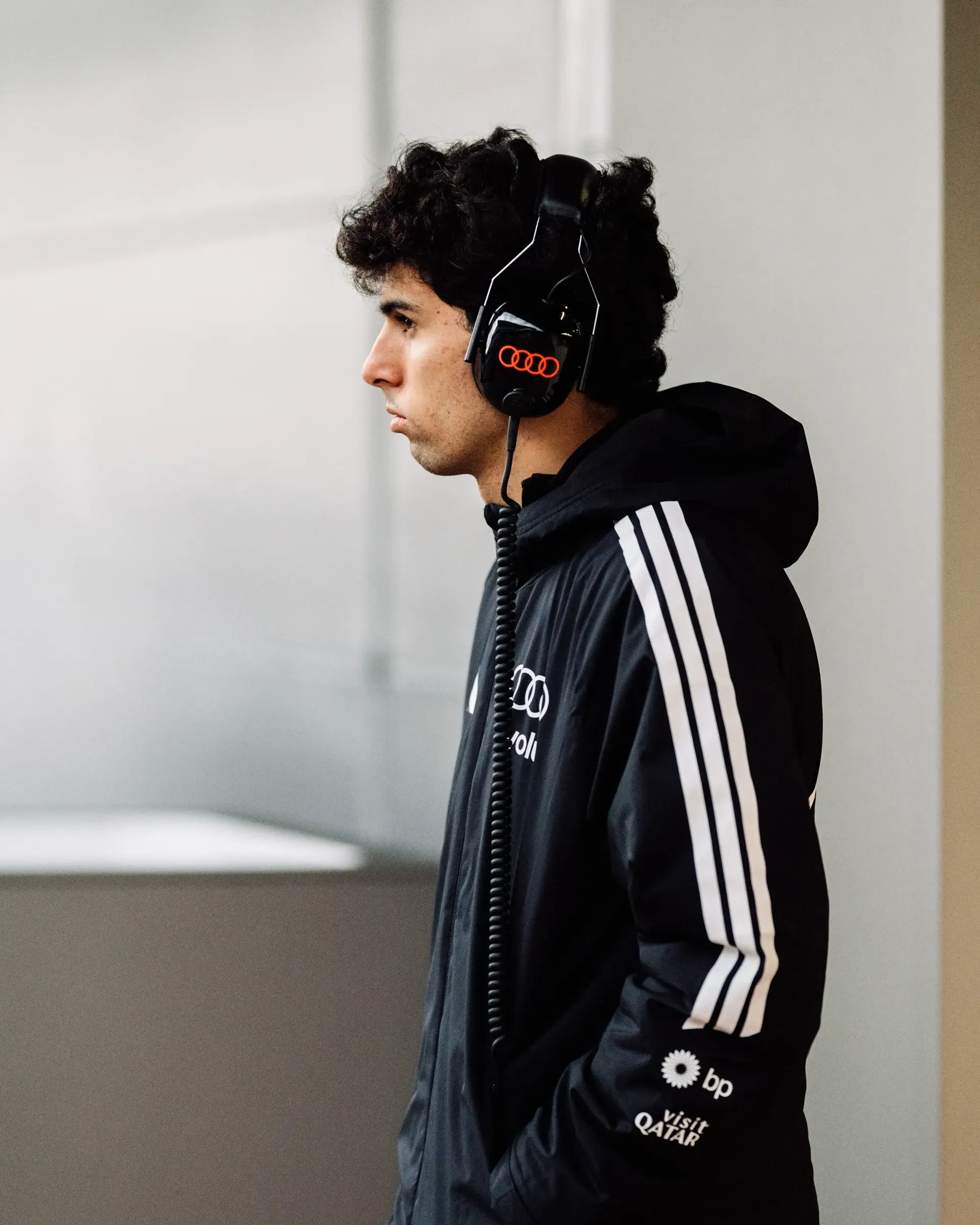 Gabriel Bortoleto wearing Headphones