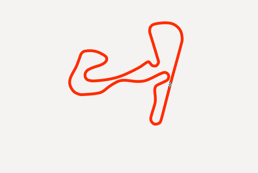 Zandvoort trackmap chalk